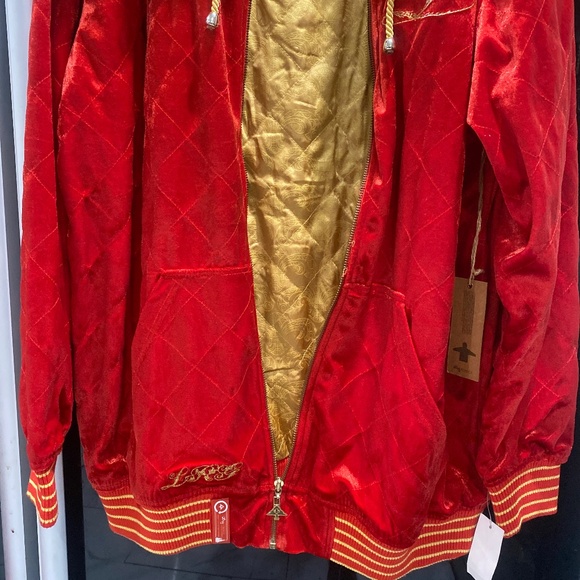 LRG 90’s Vintage Fur Trimmed Hoodie Sz 2X - Picture 4 of 7